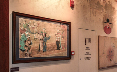 「博物馆彩绘墙」榆林宋夏博物馆