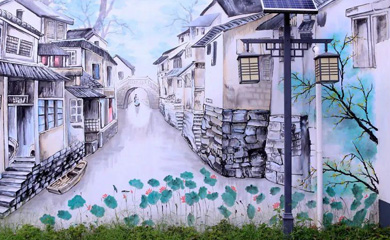 美丽乡村主题彩绘【35P】