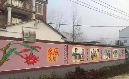 乡村振兴彩绘图
